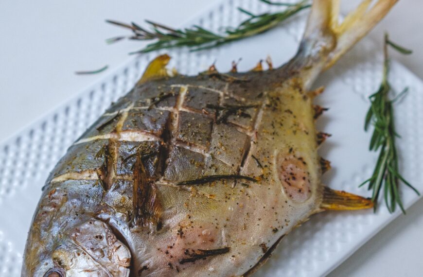 Запеченный помпано